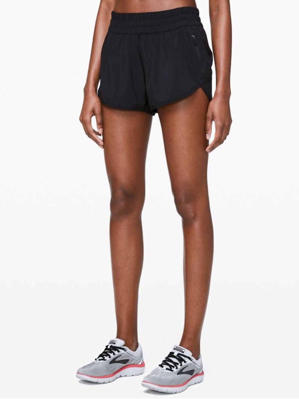 Lululemon Tracker Short V 4” Black Athletic Bottoms Size 8